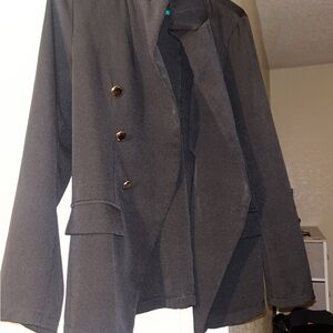 Black Tailored Blazer with Lapels